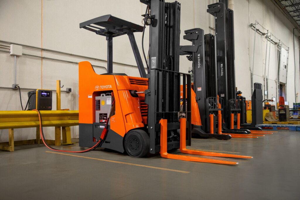 forklift battery charging