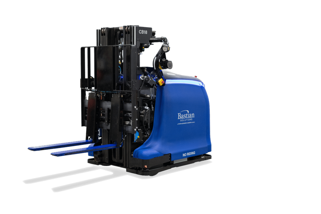 Toyota CB18 automated guided forklift for warehouse automation