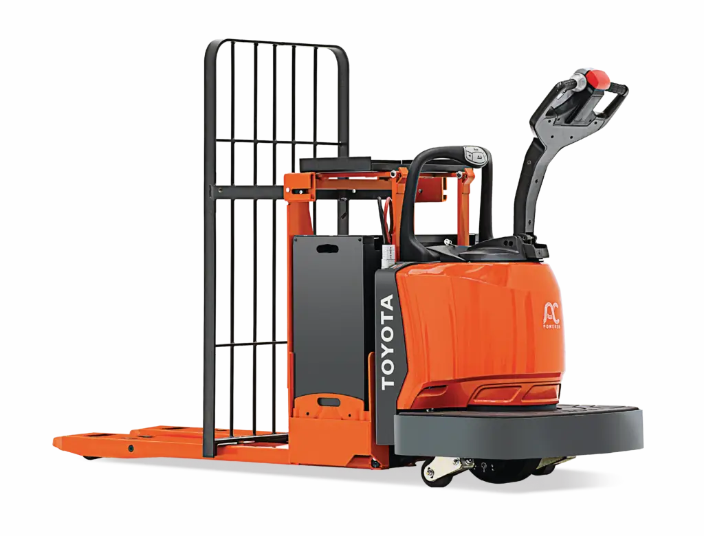 Toyota End-Controlled Rider Pallet Jack