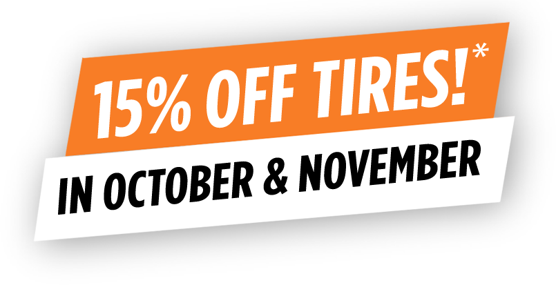 15% Off Tires in October & November