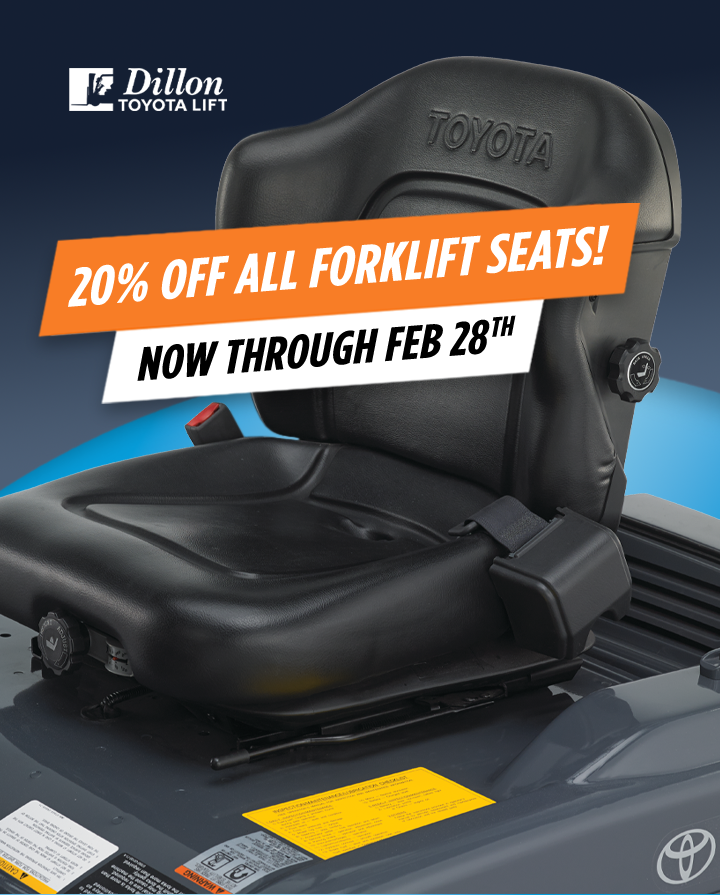 20% off all Forklift Seats