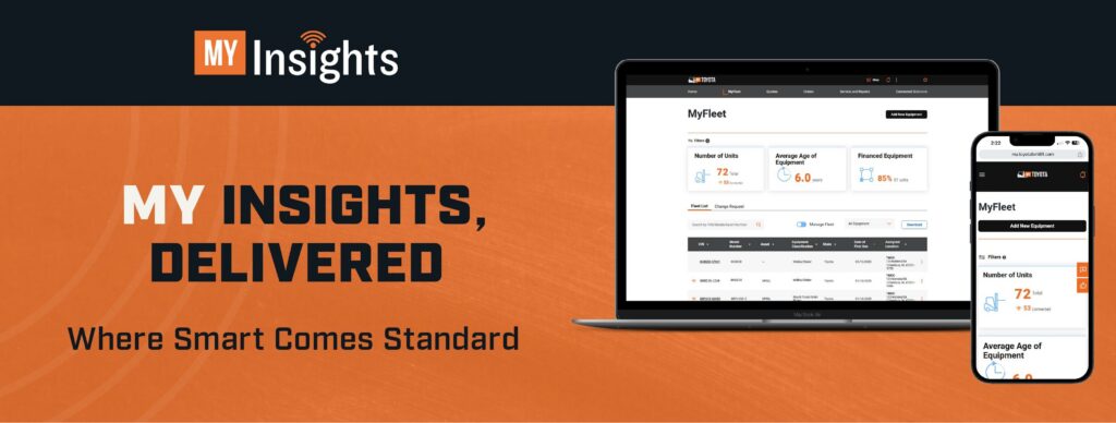 Toyota MyInsights forklift telematics and fleet management system