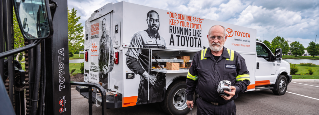Forklift maintenance service by Dillon Toyota Lift technician
